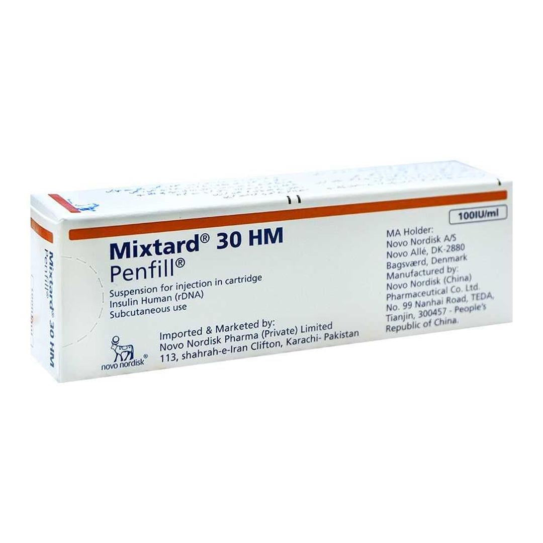 Buy Novo Nordisk Mixtard 30 HM Penfill 100IU/ml, 1 Ct for Type 2 ...