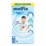 Molfix Diapers Size 5 (Junior), 62 Ct