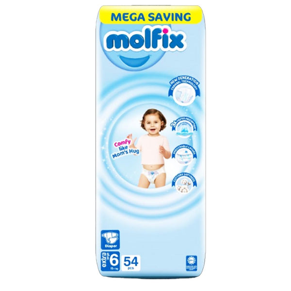 Molfix Diapers Size 6 (Extra Large), 54 Ct