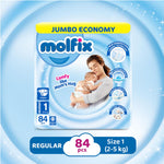 Molfix Diapers Size 1 (Newborn), 84 Ct