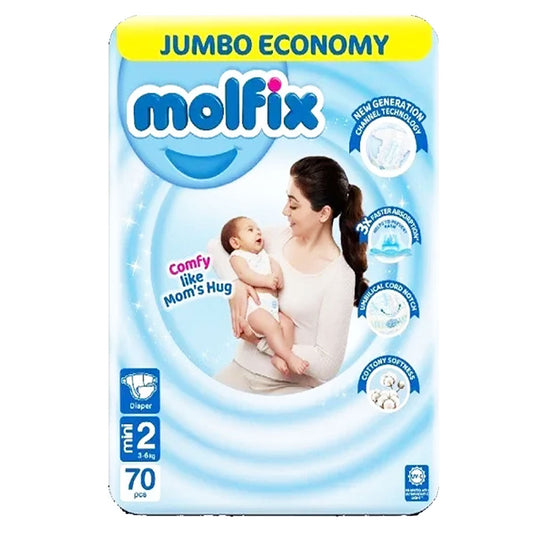 Molfix Diapers Size 2 Mini, 70 Ct