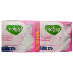 Molped Pure & Soft Organic Cotton Maxi Thick (Extra Long), 16 Ct