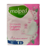 Molped Pure & Soft Organic Cotton Maxi Thick (Extra Long), 8 Ct