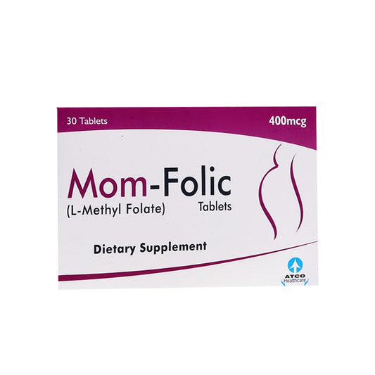 Mom Folic Tablets 400mcg, 30 Ct - ATCO