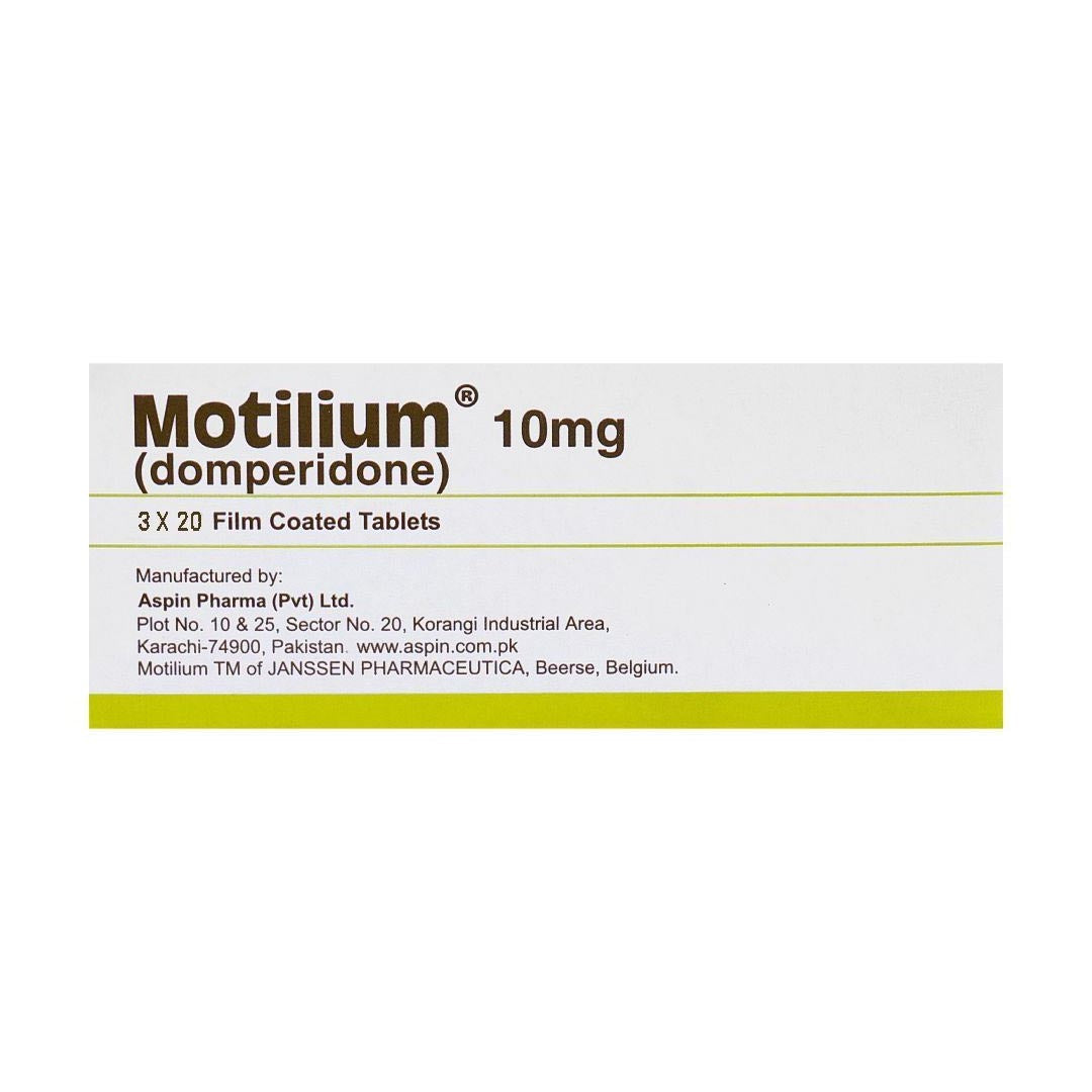 Motilium 10mg Tablets, 60 Ct - Aspin Pharma