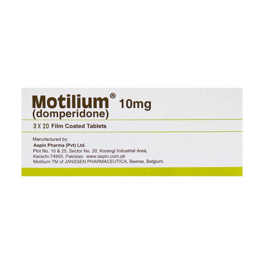 Motilium 10mg Tablets, 60 Ct - Aspin Pharma
