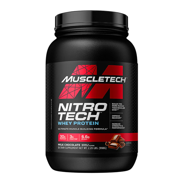 MuscleTech NitroTech Whey Protein Milk Chocalate, 2.2 lbs