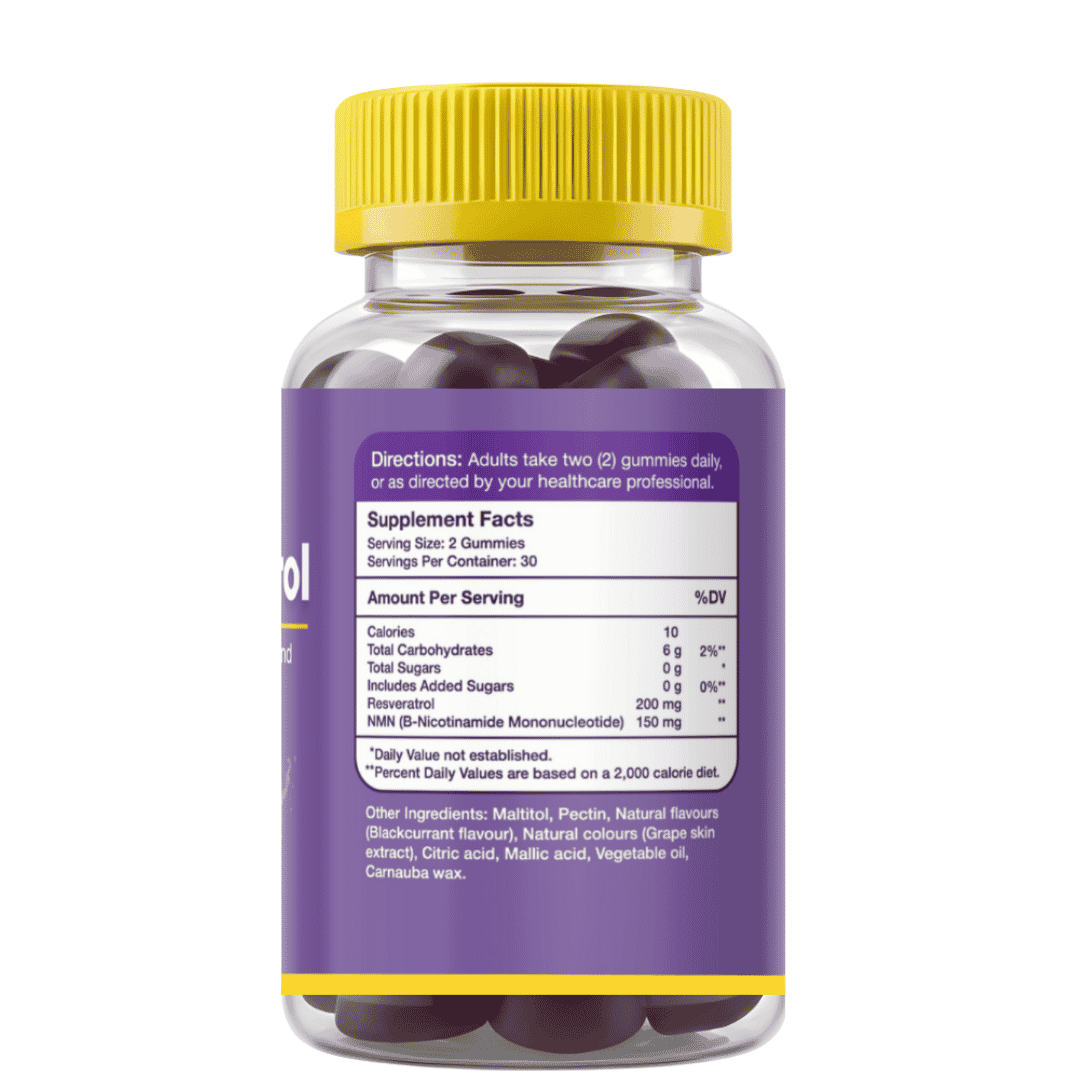 Gumvits NMN & Resveratrol Gummies, 60 Ct