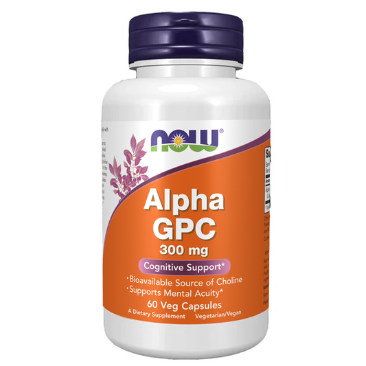 NOW Alpha GPC 300mg, 60 Ct