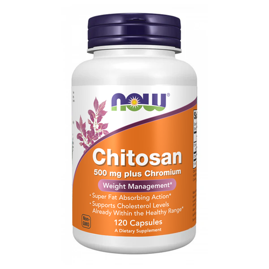 NOW Chitosan Plus 500mg, 120 Ct
