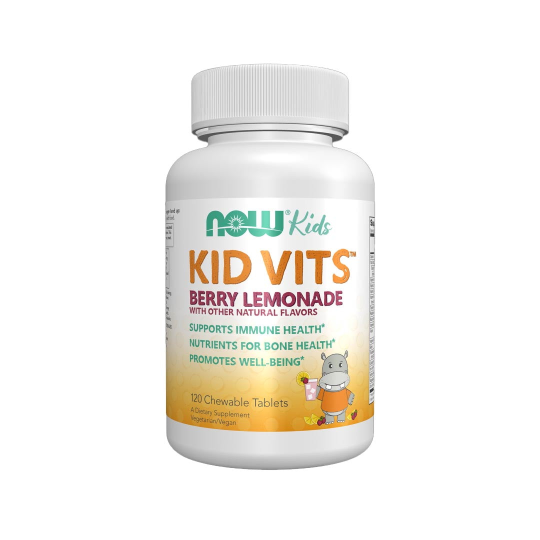 NOW Kids Kid Vits Berry Lemonade Chewable Tablets, 120 Ct