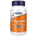 NOW L-Carnitine 250mg, 60 Ct