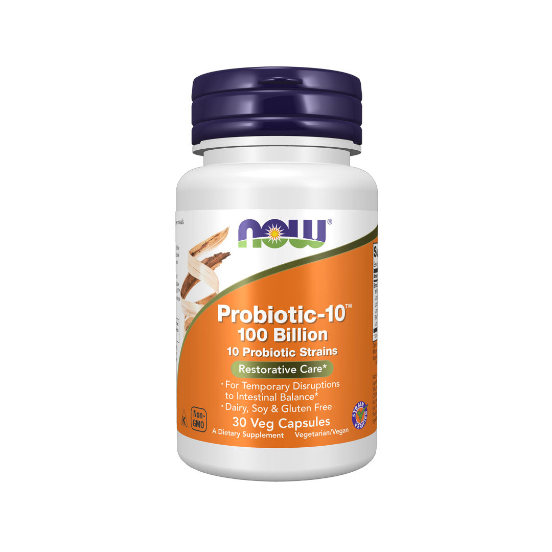 NOW Probiotic-10 100 Billion, 30 Ct