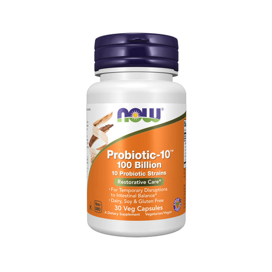 NOW Probiotic-10 100 Billion, 30 Ct