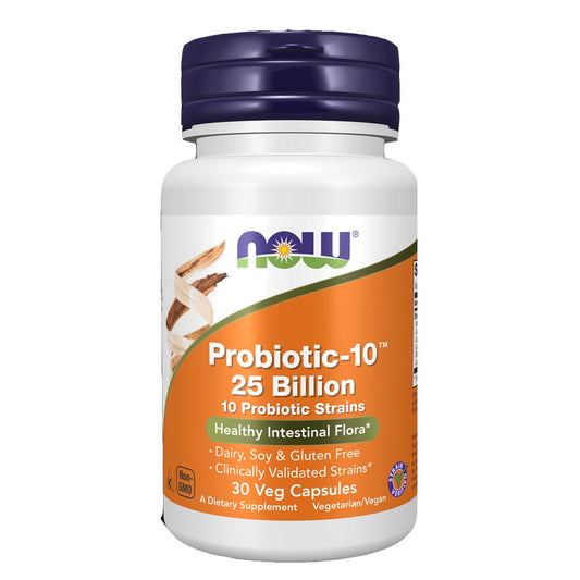 NOW Probiotic-10 25 Billion, 50 Ct