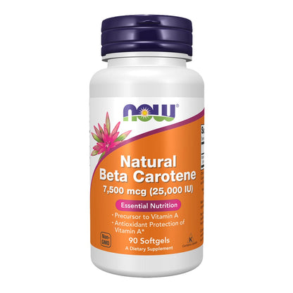 NOW Beta Carotene Natural 7,500 mcg