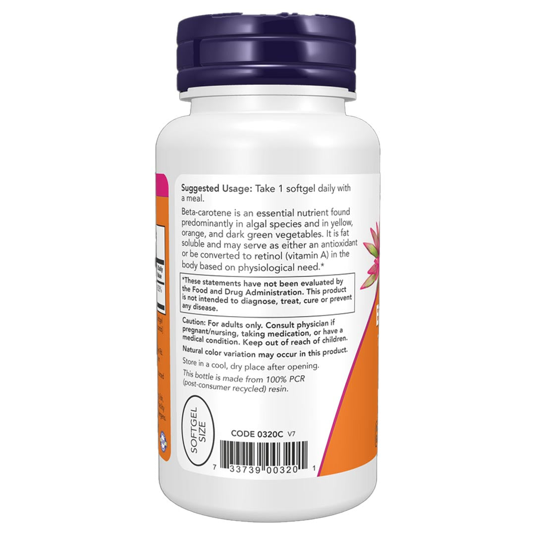 NOW Beta Carotene Natural 7,500 mcg Usage