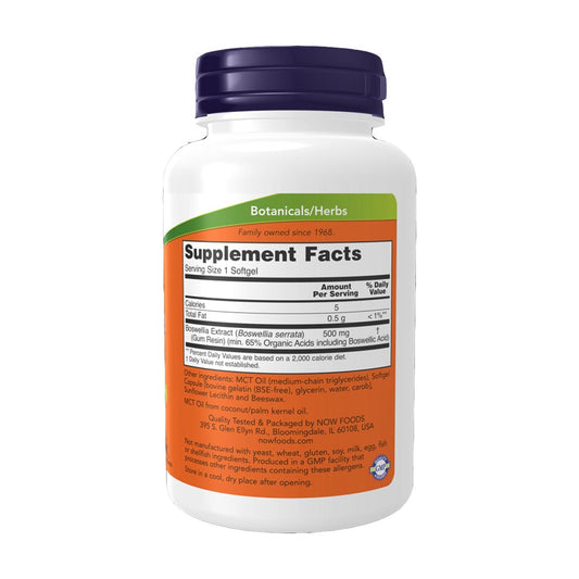 NOW Boswellia Extract 500mg, 90 Ct