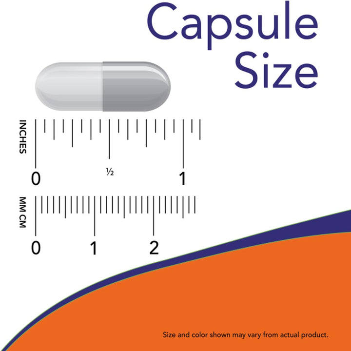 NOW Colostrum 500mg Capsule Size