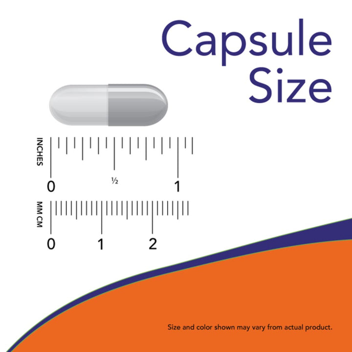 NOW Hyaluronic Acid 100mg Capsule Size
