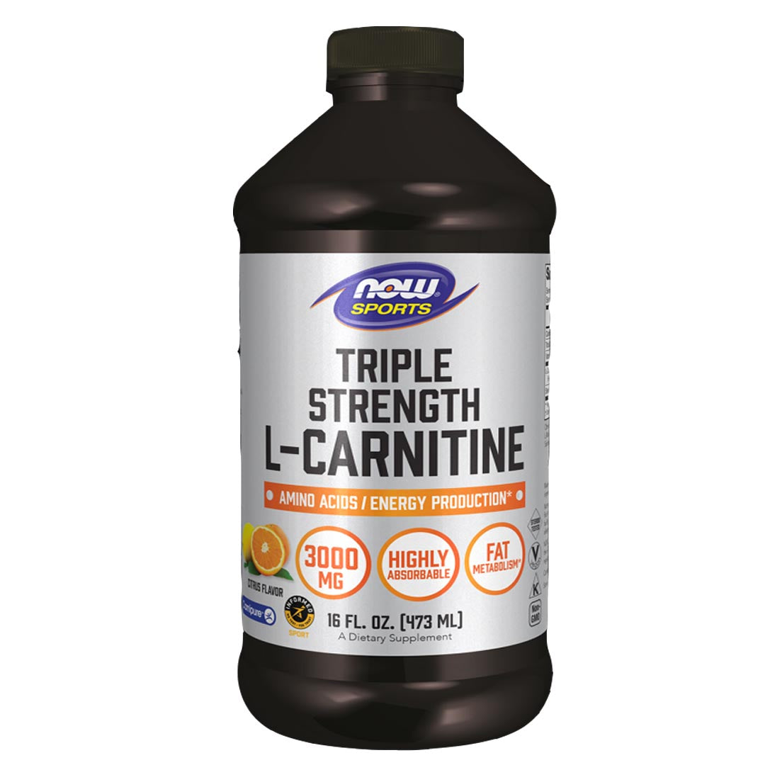 NOW L-Carnitine Triple Strength Liquid 3000mg, 473ml