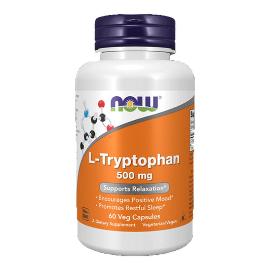 NOW L-Tryptophan 500mg, 60 Ct