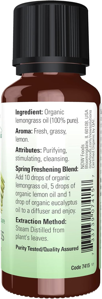 NOW Lemongrass Oil 30m Ingredients