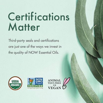 NOW Lemongrass Oil 30m certification