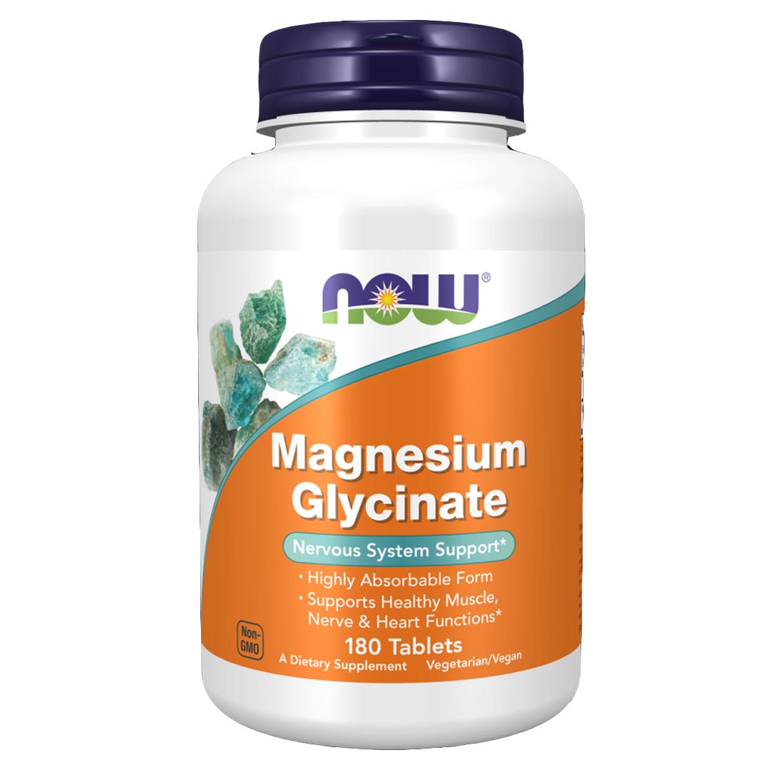 NOW Magnesium Glycinate, 180Ct
