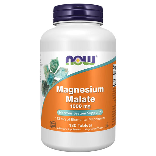 NOW_Magnesium_Malate_1000mg_180_Ct