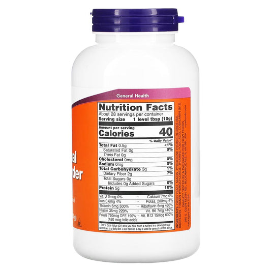 NOW Nutritional Yeast Powder, 284g