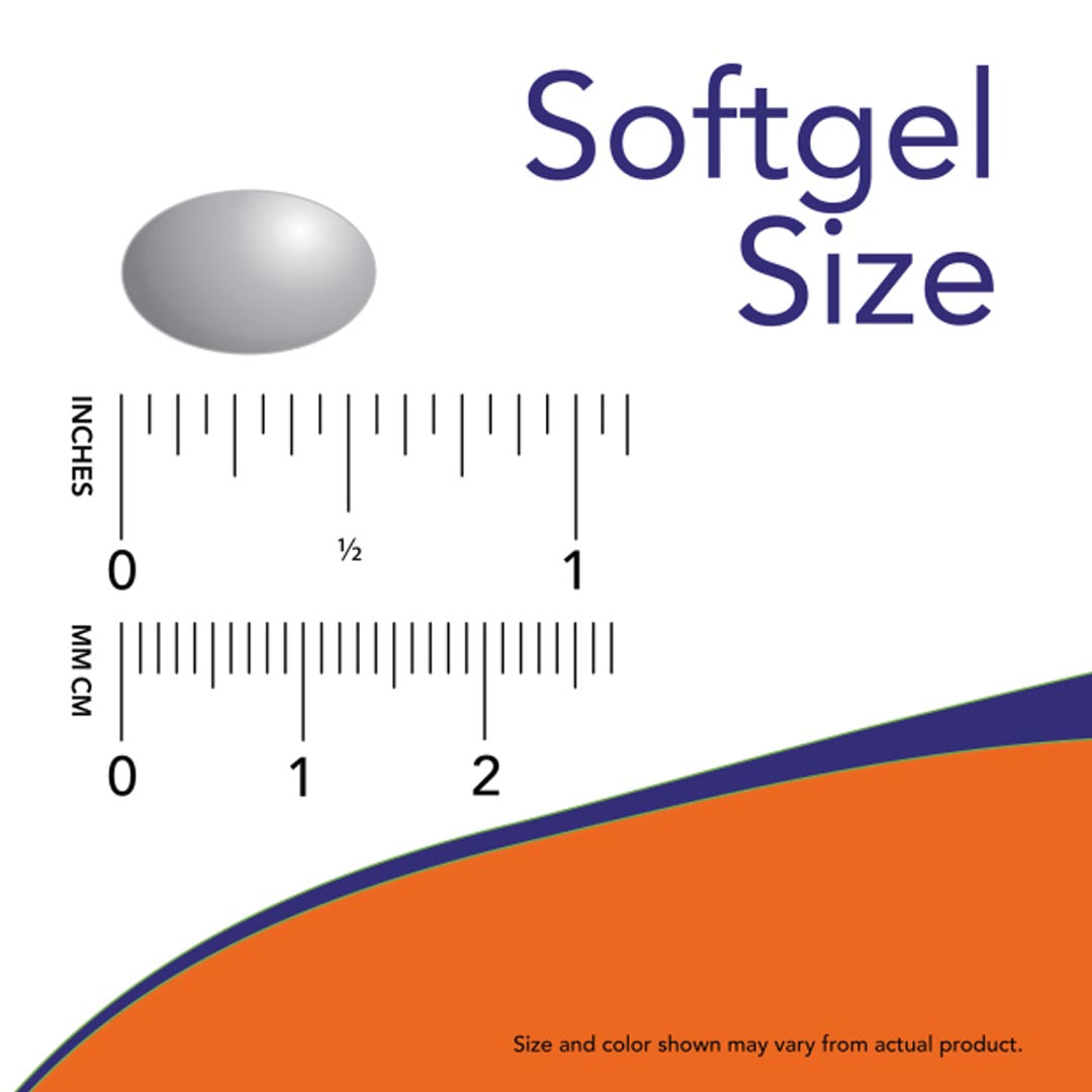 NOW Odorless Garlic Softgel Size
