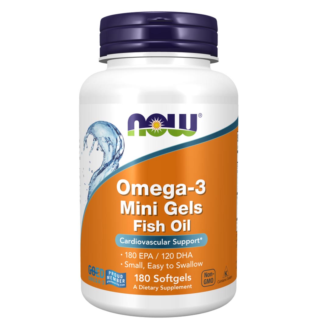 NOW Omega-3 Mini Gels Fish Oil_180 Ct