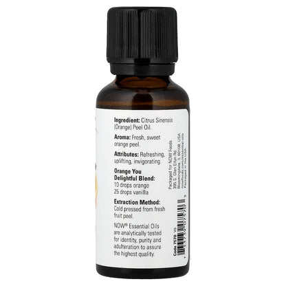NOW Orange Oil 30ml Supplement Facts