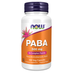 NOW Paba 500mg, 100Ct