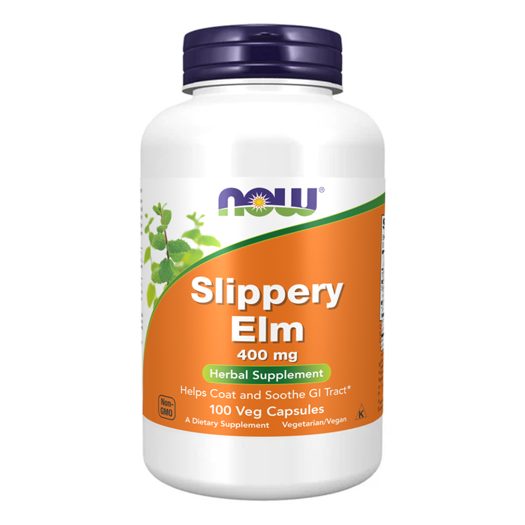 NOW Slippery Elm 400mg, 100Ct