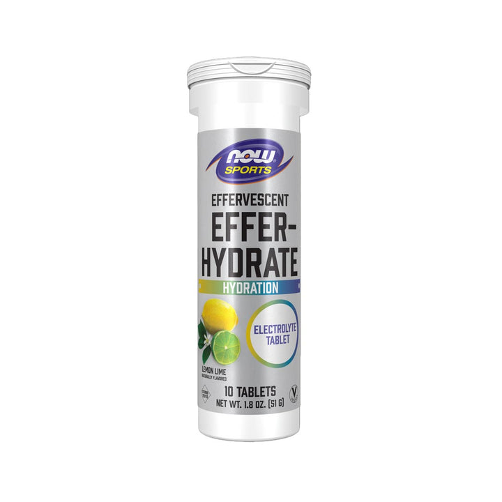 NOW Sports Effer-Hydrate Effervescent Tablets (Lemon Lime)