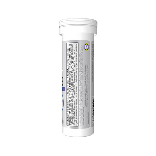 NOW Sports Effer-Hydrate Effervescent Tablets (Lemon Lime) Nutrition Facts