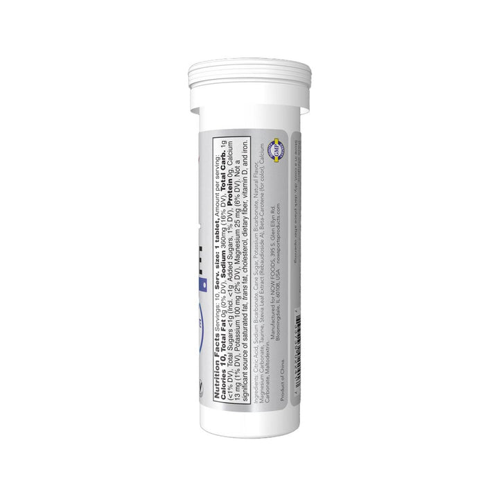 NOW Sports Effer-Hydrate Effervescent Tablets (Lemon Lime) Nutrition Facts