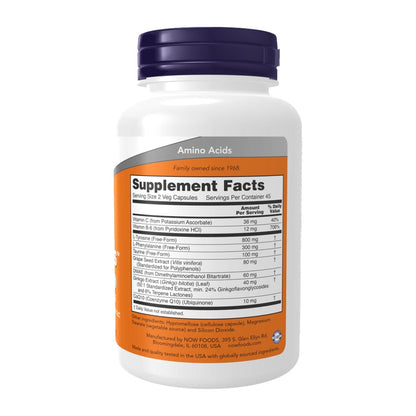 NOW True Focus Supplement Facts