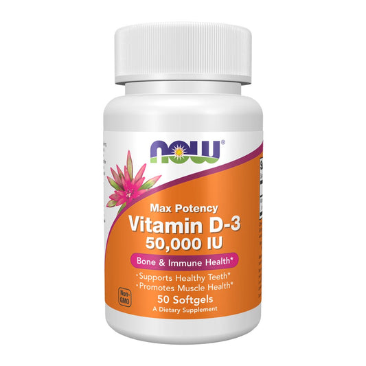 NOW Vitamin D-3 50,000IU, 50 Ct