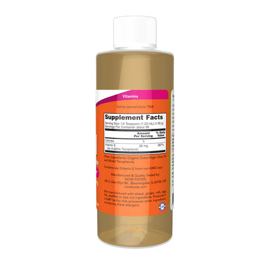 NOW Vitamin E Oil with Mixed Tocopherols, 118ml