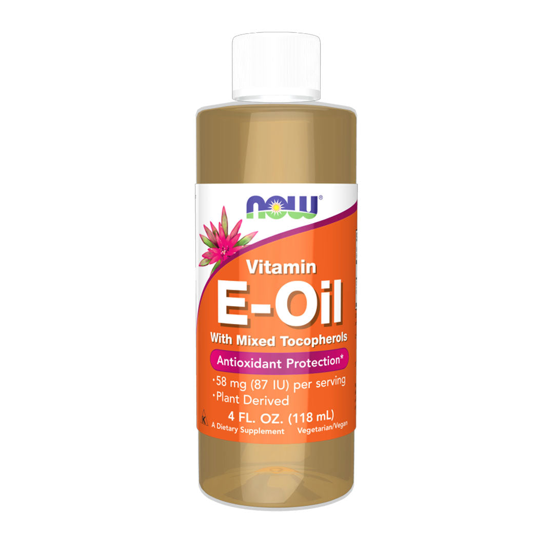 NOW Vitamin E Oil with Mixed Tocopherols, 118ml