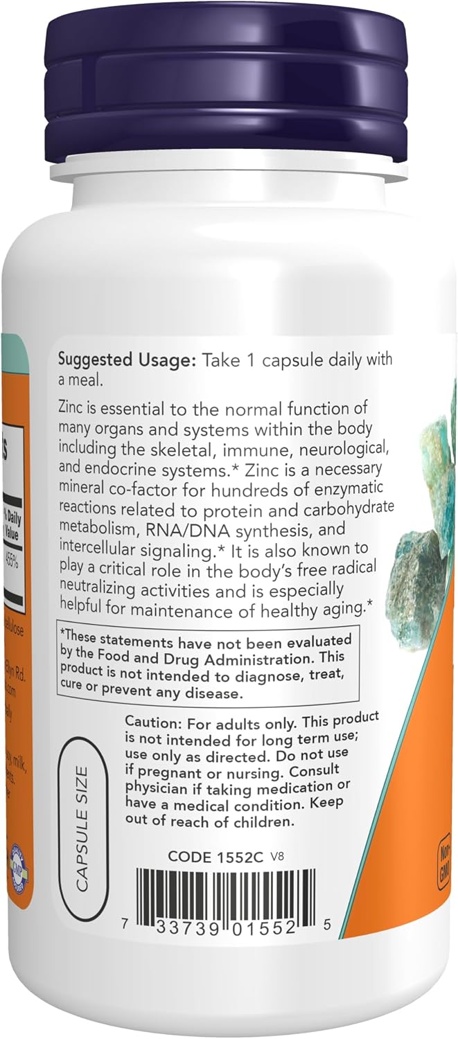 NOW Zinc Picolinate 50mg 60 Ct Usage