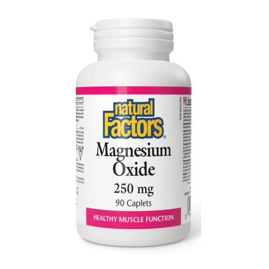 Natural Factors Magnesium Oxide 250mg, 90 Ct