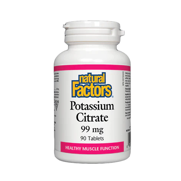 Natural Factors Potassium Citrate 99mg, 90 Ct