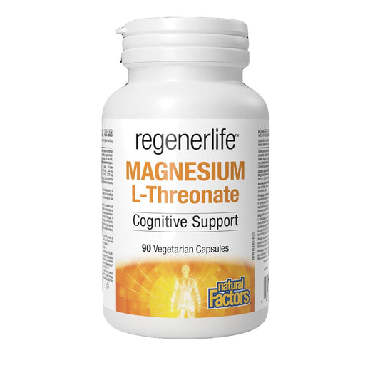 Natural Factors Regenerlife Magnesium L-Threonate, 90 Ct