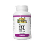 Natural Factors Vitamin B1 100mg, 90 Ct