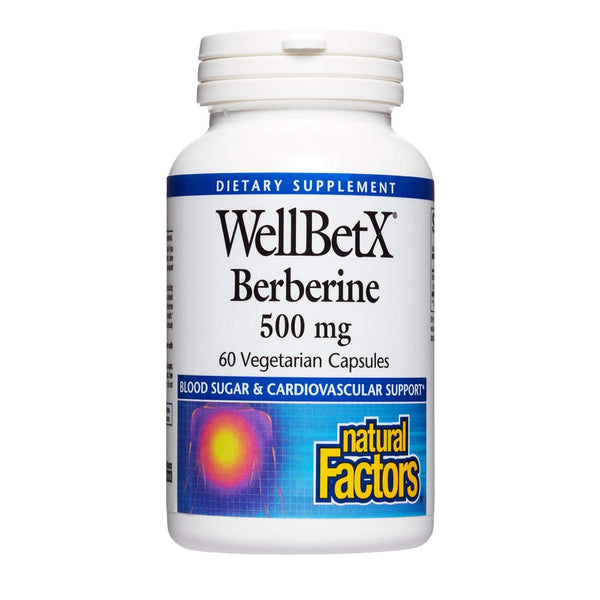 Natural Factors WellBetX Berberine 500mg, 60 Ct