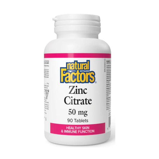 Natural Factors Zinc Citrate 50mg, 90 Ct
